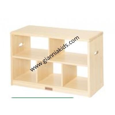 Hollow five compartment cabinet