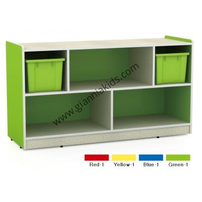5-compartment storage cabinet