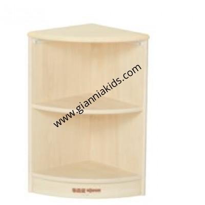 2-story solid wood corner cabinet