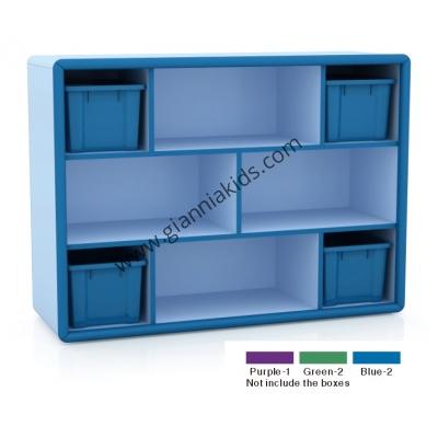 8-compartment storage cabinet