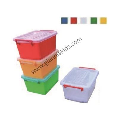Rainbow plastic storage box