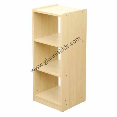 Vertical three compartment cabinet