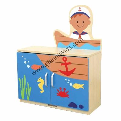 Door cabinet seahorse