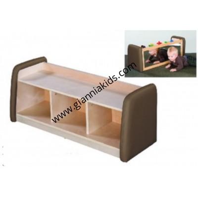 Soft padded storage cabinet