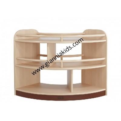Fan shaped cabinet