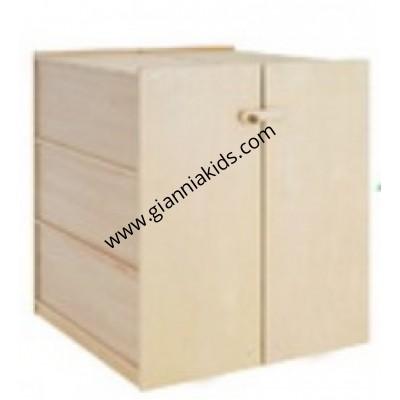 Open the folding cabinet