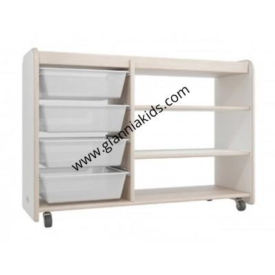 Three layer toy cabinet